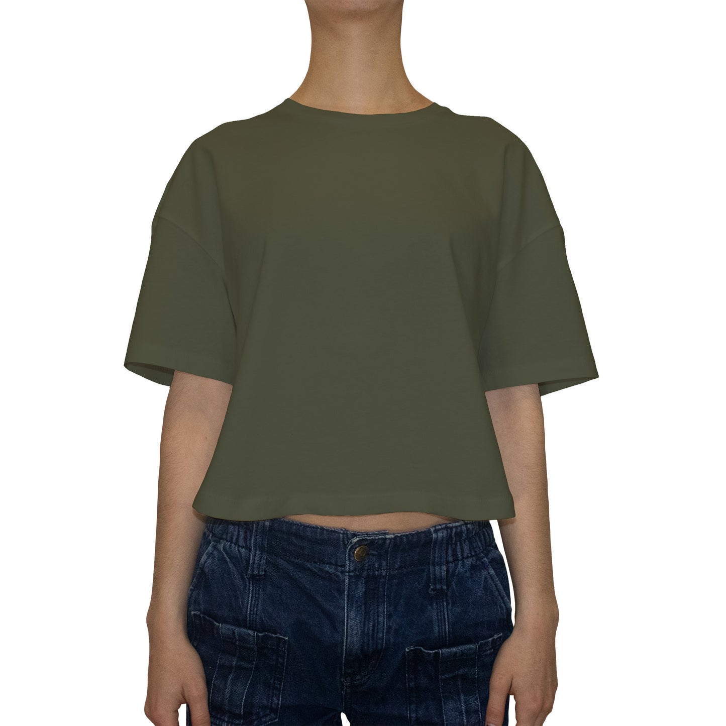 Women's Oversized Cropped T-shirt